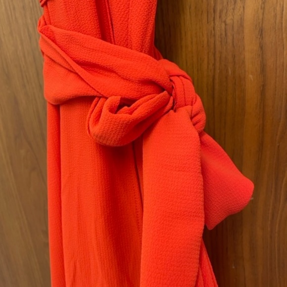 NWT MEGHAN LA Jasmine Maxi Wrap Dress Red READ - Picture 8 of 13